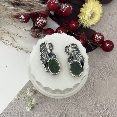 Серебряные серьги Капля росы 